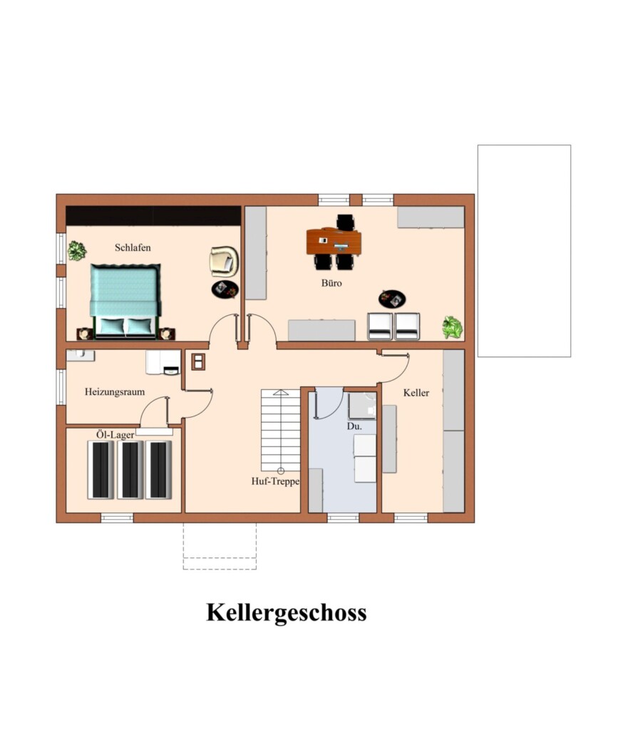 Geru00e4umiger Bungalow mit traumhaftem Su00fcd-West-Garten in Ju00fcchen u2013 Grundriss